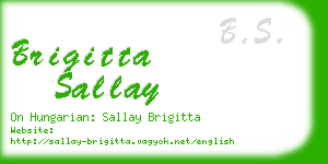 brigitta sallay business card